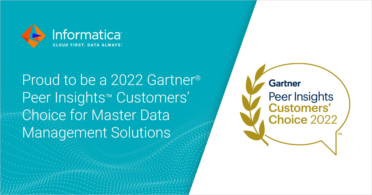 2022 Gartner® Peer Insights™ “Voice of the Customer” Master Data