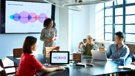 1.	This picture of a workgroup presentation illustrates how the need for better data practices — and alignment of business applications with real business needs — can make or break a company. | Informatica