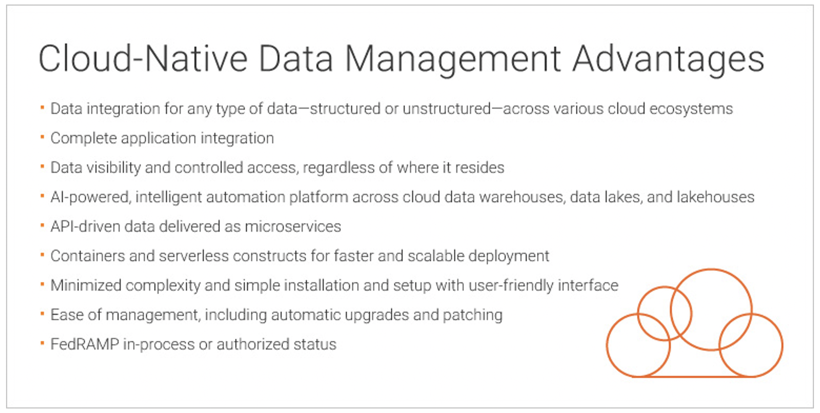 Cloud-Native Data Management Advantages