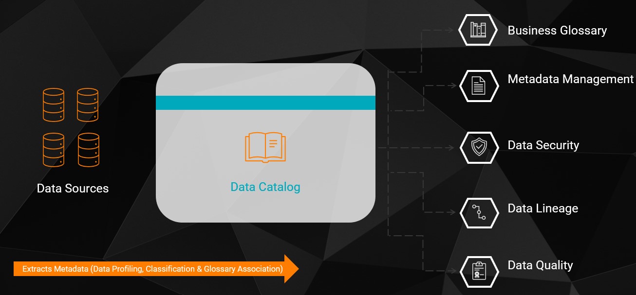 Figure 1: A data catalog makes it easy for you to do everything from finding data to ensuring data quality.