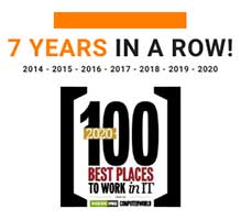 Best Places to Work in IT - 7 Years in a Row