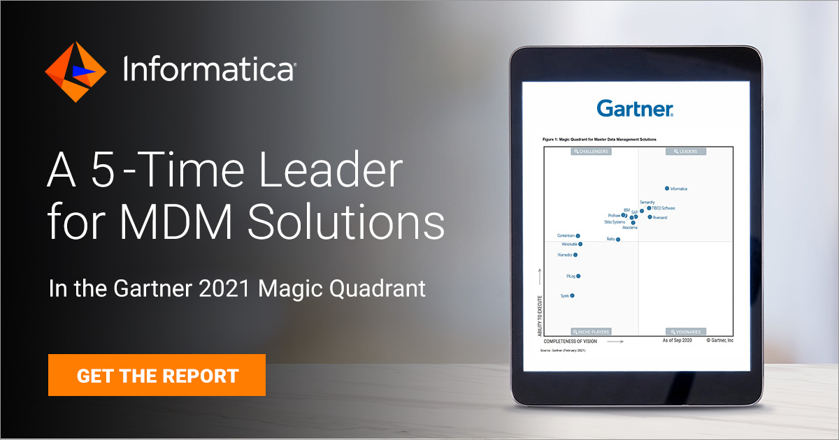 2021 Gartner Magic Quadrant for Master Data Management ...