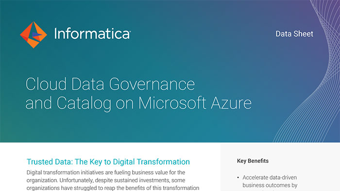 Cloud Data Governance and Catalog on Microsoft Azure