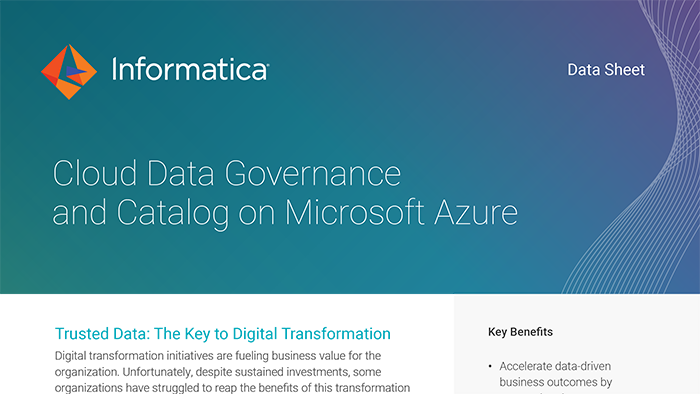 Cloud Data Governance and Catalog on Microsoft Azure