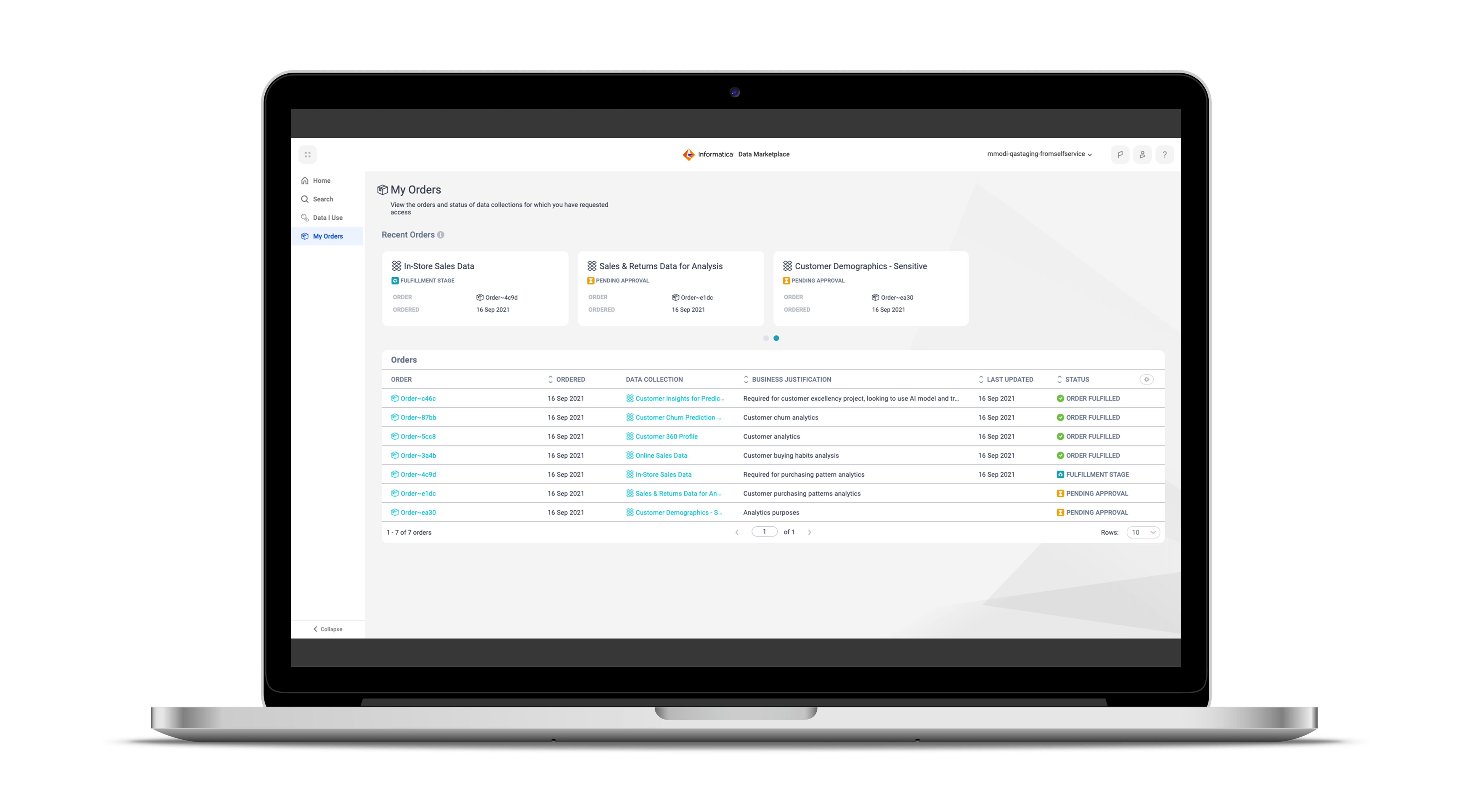 Transparent Order Processing