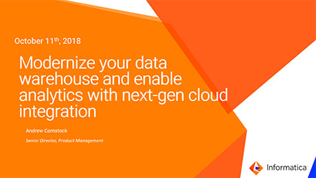 Modernize your data warehouse and enable analytics with next-gen cloud integration