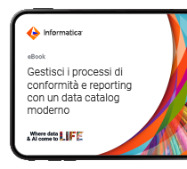 Gestisci i processi di conformità e reporting con un data catalog moderno
